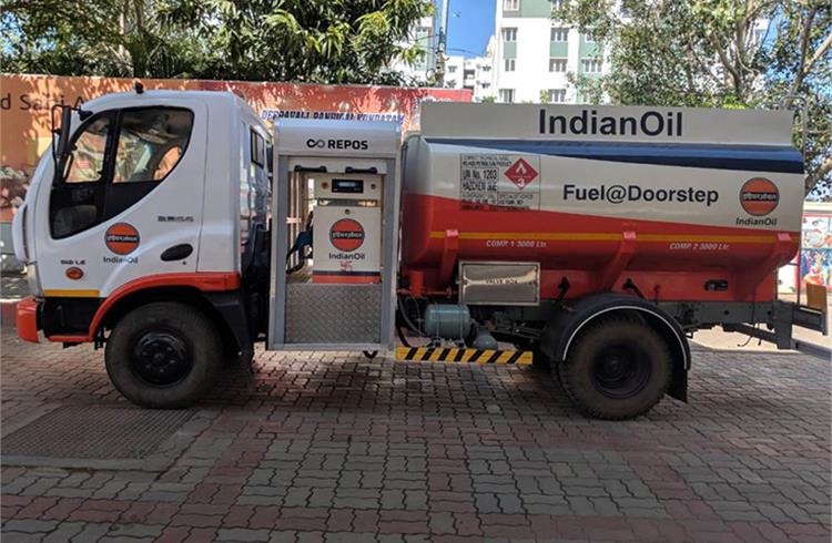 The Mobile fuel dispenser from Indian Oil Corporation
