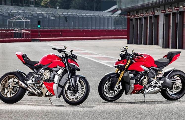 While the V4 is priced at Rs 20 lakh, the V4 S (Ducati Red) costs Rs 23 lakh.