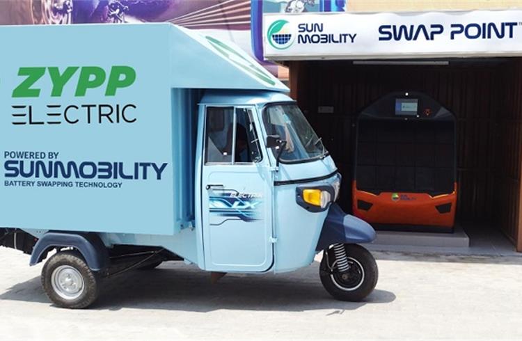 Sun Mobility’s MaaS to power Zypp Electric’s 10,000 e2Ws and e3Ws across India