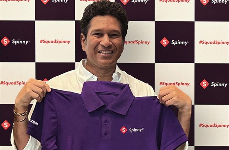 Sachin Tendulkar is a strategic investor in Spinny as well as lead brand endorser. 