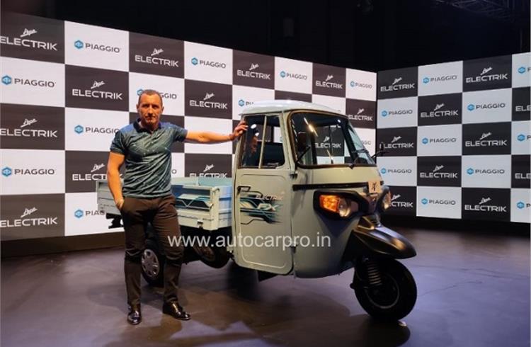 Diego Graffi, chairman and MD, Piaggio Vehicles: “The new FX range is a step in realising Piaggio’s vision which aligns with the government’s initiatives for mass adaption of EVs in India.”