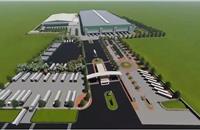 Illustration of the soon-to-be-opened Mahindra & Mahindra warehouse at Kanhe, near Pune.