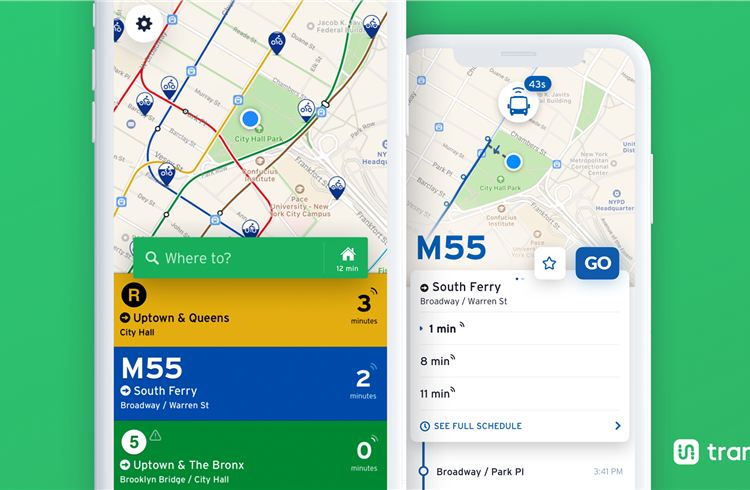 Transit, a company that built a mobile app designed to help people live and travel around cities without using cars.
