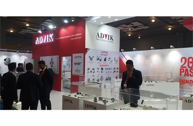 Advik Hi-Tech's EV suite on display at Pragati Maidan in New Delhi includes battery, battery management system (BMS), motor and motor controller along with brake system.