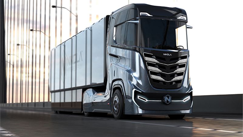Nikola Motor reveals hydrogen fuel cell truck for European markets
