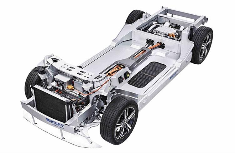 Teorema based on platform solution built on scalable and modular Benteler Electric Drive System which enables speedy EV development, with reduced complexity and high quality.
