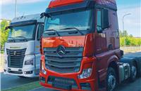 Mercedes-Benz Actros and Kamaz K5 for the Russian market.