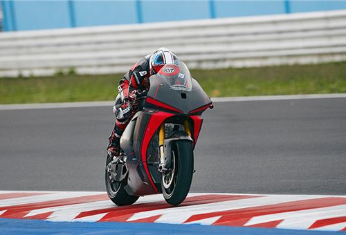 Ducati’s first electric motorcycle breaks cover, goes racing