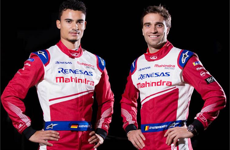 L-R: Pascal Wehrlein and Jerome d'Ambrosio will be driving the M5Electro in the 2018-19 ABB FIA Formula E Championship.