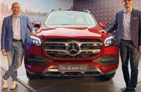 Martin Schwenk, MD and CEO, Mercedes-Benz India and Santosh Iyer, Vice-President (Sales and Marketing), Mercedes-Benz India with the new GLS.