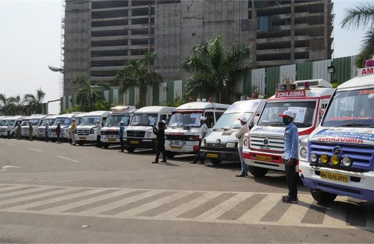 Force Motors says with close to 73 vans this is one of the largest mobile healthcare initiatives in the country.