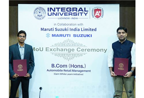 Maruti Suzuki collaborates with Integral University, Lucknow to offer B. Com in Automobile Retail Management