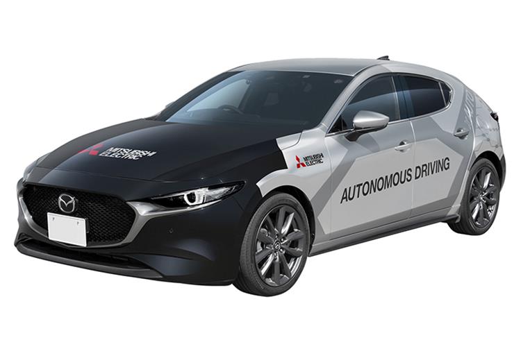 Mitsubishi Electric xAUTO autonomous-driving demonstration vehicle