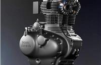 Newly developed, 349cc, fuel-injected, single-cylinder engine develops 20.2hp at 6100rpm and 27 Nm torque at 4000rpm.