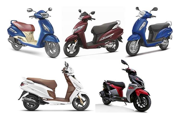 India's Top 10 Scooters – September 2019 | Activa sales improve, Jupiter and NTorq rev up, Access in power mode