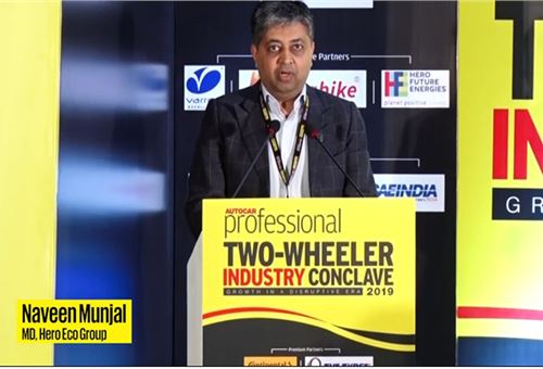 Naveen Munjal | With battery price dropping EVs seem inevitable | 2019 Two-wheeler Industry Conclave