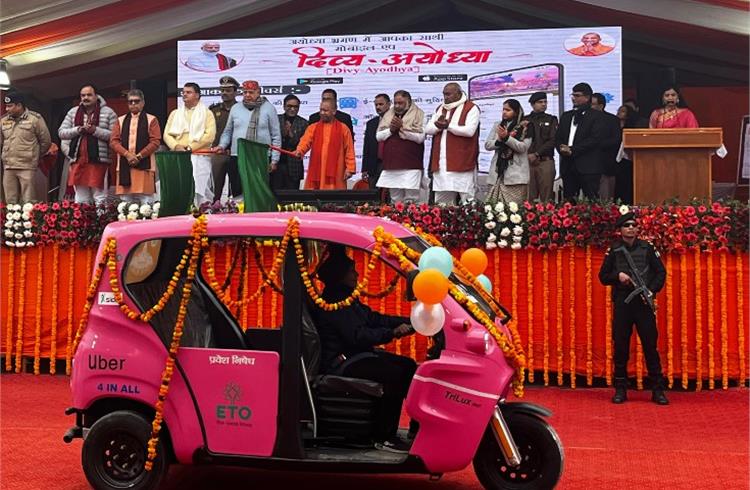 Uber flags off EV Autos in Ayodhya