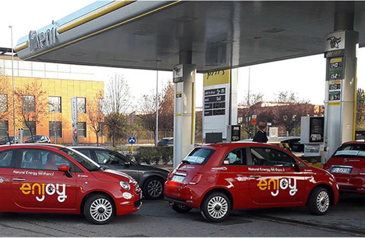 Five Fiat 500s from Eni Enjoy fleet in Milan covered 50,000km in 13 months without experiencing any problems, demonstrating a reduction in emissions & better performance due to the high octane number.