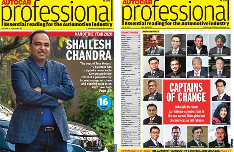 Autocar Professional’s Man of the Year 2020 is Tata Motors’ Shailesh Chandra