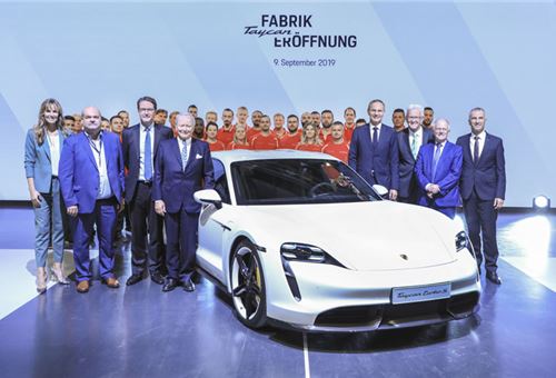 Porsche opens brand-new factory for all-electric Taycan