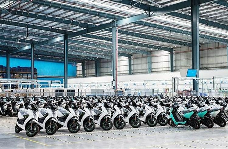 In first-half FY2023 (April-September 2022), Ather Energy has registered cumulative wholesales of 27,226 units.