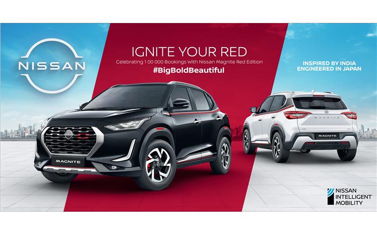 Nissan India opens bookings for its Magnite RED Edition