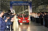 Mass production began at HMMC on November 3, 2008 in a one-shift operation.