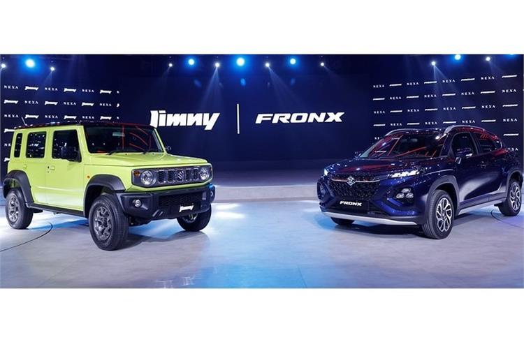 Maruti Suzuki India launched the 5-door Jimny and the Fronx at the Auto Expo 2023.