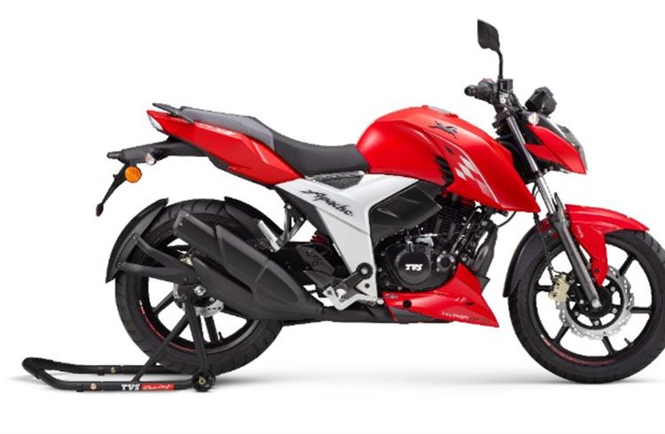 The BS-VI ready TVS Apache RTR 160 4V (disc) is priced at Rs 103,000 and the TVS Apache RTR 160 4V (drum) at Rs 99,950.