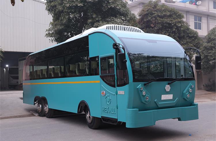 Hexall Motors' electric city bus ‘Bubble’ to offer industry low cost; highest seating capacity of 41 seats
