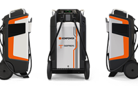 The Kempower T-series is a movable EV charger that is suitable for electric cars, commercial electric vehicles, electric trucks, lorries, vans, buses and off-highway vehicles. It is weatherproof and suitable for both outdoor and indoor use.