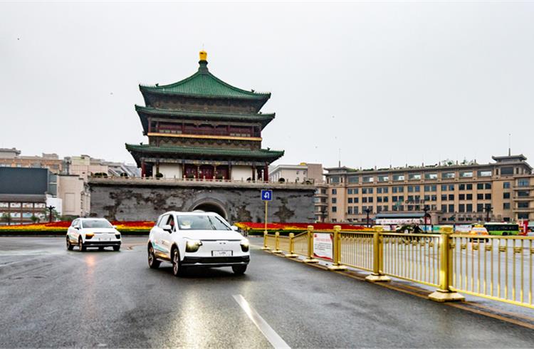 A pair of prototype Aiways U5 battery-electric SUVs departed yesterday from Xi’an in China, and are now being driven 14,231km (8,843 miles) to Frankfurt, Germany. 