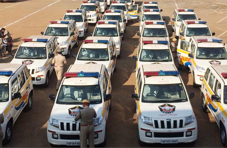 Andhra Pradesh police inducts Mahindra TUV300s into its fleet