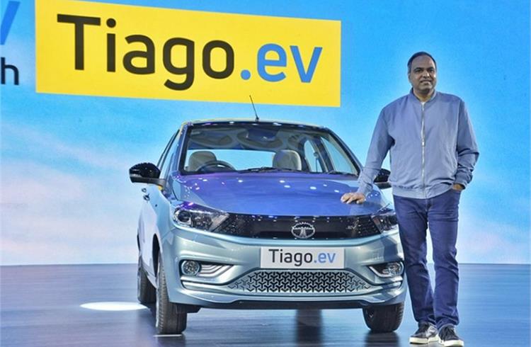 Shailesh Chandra: “We are overwhelmed with the response to the Tiago.ev at our dealerships and on our website.”