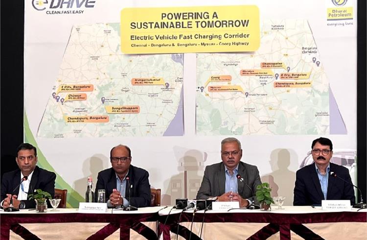 P S. Ravi, Executive Director Retail, S Abbas Akhtar, Chief General Manager (PR & Brand), Subhankar Sen (Retail Initiatives & Brand) and Pushp Nayar, Head Retail (South) at the press conference. 