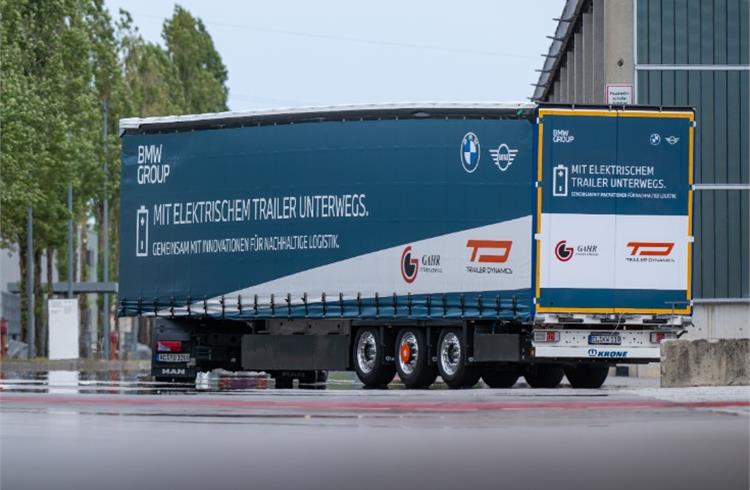 BMW Group Logistik tests electric semi-trailer, sees 48% savings over diesel trucks