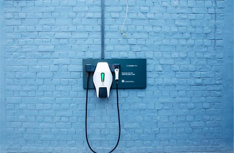 Ather Energy has partnered with Park+ to set up EV charging locations in Mumbai.