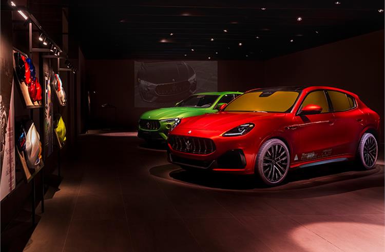 Italian carmaker Maserati unveils its first new global retail showroom concept
