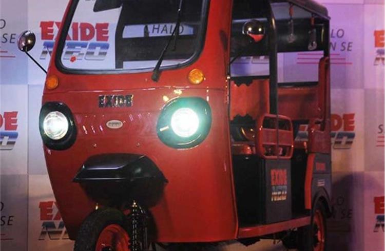 Exide Industries aims to make a difference in the e-rickshaw market with  superior technology, longer runs and a comfortable ride.