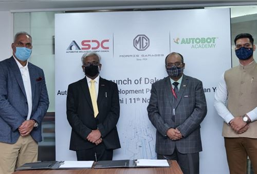 MG Motor India partners ASDC, Autobot India to introduce skill training program focussing on AI and EVs