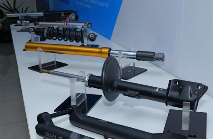 Gabriel India manufactures suspension components such as front and rear shock absorbers for two-wheelers and rear dampers for passenger vehicles.