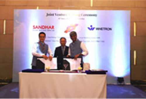 Sandhar Technologies inks JV with Taiwan's Whetron Electronics for active safety systems