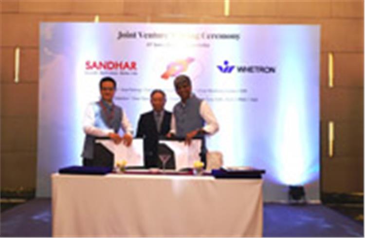 Sandhar Technologies inks JV with Taiwan's Whetron Electronics for active safety systems