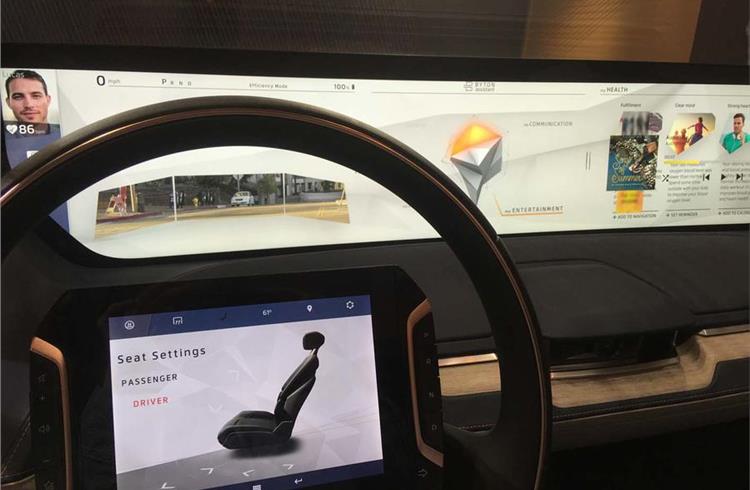 2019 Byton M-Byte electric SUV digital dashboard revealed