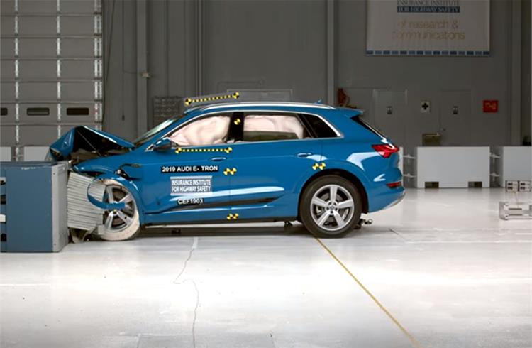 Audi e-tron earns top safety award from IIHS