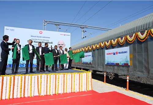 PM Modi inaugurates India’s first-ever automobile in-plant siding at Suzuki Motor Gujarat