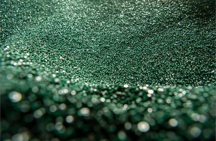After separation, fishing nets and ropes undergo an innovative process that produces plastic granules.