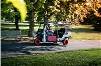 The e-rickshaws are powered by used battery modules that spent their first life in an Audi e-tron.