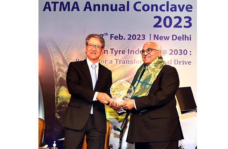  MRF CMD K M Mammen gets Lifetime Achievement Award from top tyre association