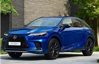 Lexus RX500h F-Sport+ hi-performance variant is priced  at Rs 1.18 crore.